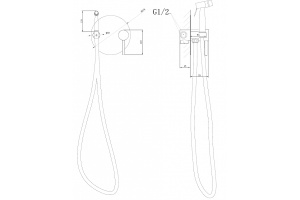 Гигиенический душ Abber Emotion хром - 3