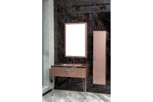 Тумба под раковину Armadi Art Lucido 80 розовый - 2
