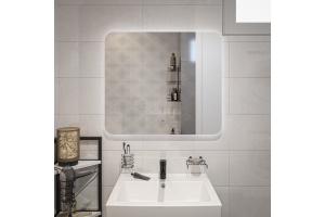 Зеркало DIWO Кострома 80 с подсветкой, прямоугольное, инфракрасное управление - 3