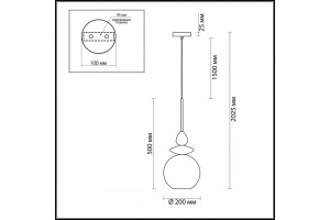 Подвесной светильник Odeon Light Pendant Bella 4862/1 - 3