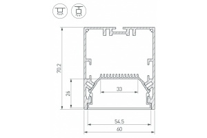 Коннектор L-образный внешний Arlight SL-Line-6070 030140 - 2