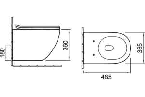 Унитаз подвесной Vincea Globo VT1-14S белый - 2