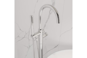 Смеситель для ванны с душем STWORKI Эстерсунд ES-06cr напольный - 2