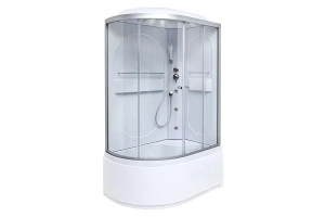 Душевая кабина Deto L 120х80 с гидромассажем, хром (L620RGM)