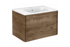 Тумба с раковиной Vincea Paola 80 светлое дерево