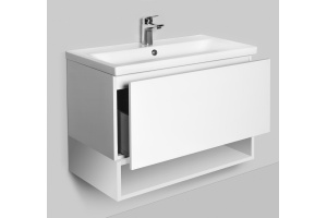 M90OHX0750WG GEM, Open-space для базы, подвесной, 75 см, цвет: белый, глянец - 3