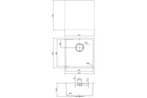 Мойка кухонная Iddis Edifice EDI44B0i77 - 3