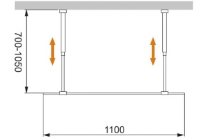 Душевая перегородка Cezares Liberta-L-2-110-C-Cr - 3