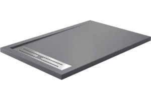 Поддон для душа Wasserkraft Wiese 140x90 серый матовый