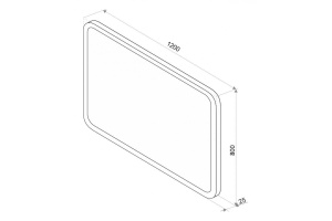 Зеркало Misty Стайл 120х80 с подсветкой - 2