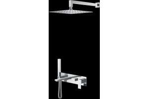 Душевой комплект Boheme Qubic хром глянцевый