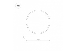 Потолочный светодиодный светильник Arlight SP-Basic-R600-48W Warm3000 020524(1) - 2