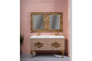 Тумба под раковину Armadi Art NeoArt 80 раковина моноблок бежевый - 3