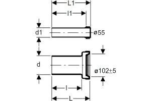 Соединительный комплект для унитаза Geberit  (152.426.46.1) - 2