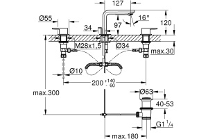 Смеситель Grohe Lineare New 20304001 для раковины - 2