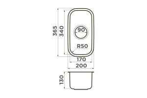 Мойка кухонная Omoikiri Omi нержавеющая сталь (4997022) - 2