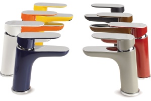 Смеситель для раковины Fiore  белый, хром (81WX8123) - 3