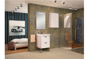 Зеркало Aquaton Йорк 50 с подсветкой белый - 3