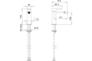Смеситель для биде Migliore Kvant 30437 черный - 2