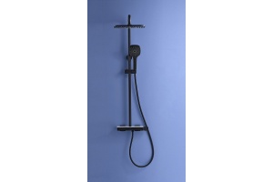 Душевая стойка Black&White Universell черная матовая - 3