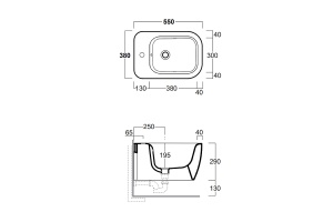 Биде подвесное Simas Henges белое - 3