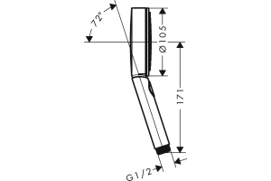Душевая лейка Hansgrohe Pulsify белая матовая - 3
