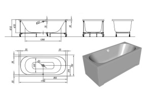 Акриловая ванна Kolpa San Pandora 170х75 белый - 3