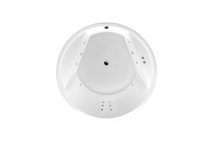 Ванна акриловая Excellent Great Arc Line 160 с гидромассажем белый - хром