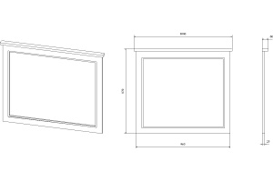 Зеркало STWORKI Хальмстад 100 белое, с подсветкой светодиодной, инфракрасный выключатель, большое - 3