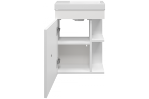 Тумба под раковину Misty Лира 40 белая глянцевая - 2