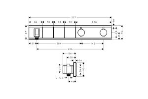 HG 15 356 600 RainSelect Термостат на 3 потребителя (внешняя монтажная часть) - 2