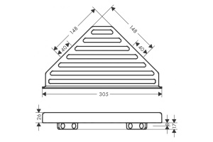 Угловая корзинка AddStoris Hansgrohe 41741670 - 2