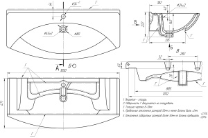 Мебельная раковина Dreja Лагуна 105 - 2