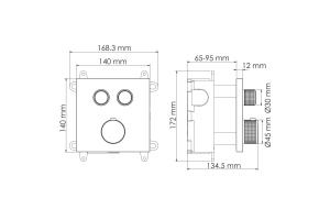NEW Elbe 7448 Thermo Термостатический смеситель для ванны и душа - 3