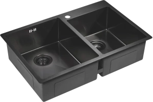 Мойка кухонная Paulmark Helfer 78 темный хром - 2