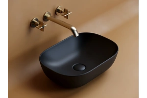 Раковина накладная Ceramica Nova Element 45.5х32.5 черная матовая - 2
