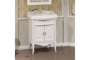 Тумба с раковиной Opadiris Лоренцо 60 белая матовая