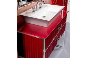 Столешница под раковину Armadi Art Lucido 100 бордо - 2