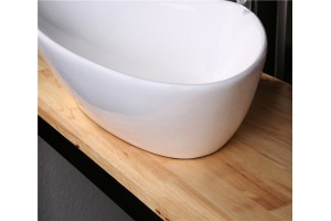 Раковина накладная Ceramalux N белый (9062) - 3