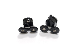 Душевой уголок ABBER Schwarzer Diamant 160х80 профиль черный (AG30160BH-S80B-S80B) - 3