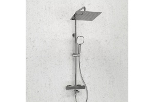 Душевая система WasserKraft 30 с термостатом хром - белый - 2