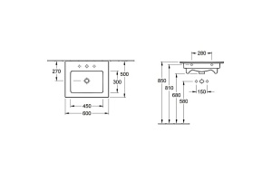 Мебельная раковина Villeroy&Boch Venticello 60 белая - 2