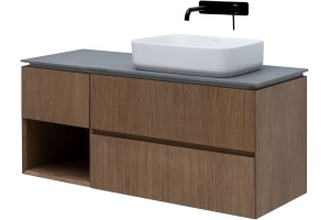 Тумба под раковину Allen Brau Infinity 120 R темное дерево