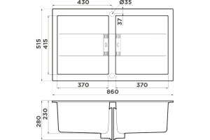 Мойка кухонная Omoikiri Banzen leningrad grey (4993318) - 2