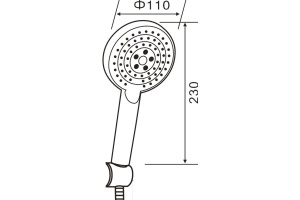 Душевая лейка Orange OS03B - 2