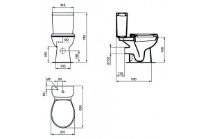 Напольный унитаз Vidima Сева Фреш (E408861) - 2