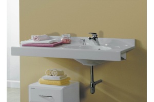 Мебельная раковина AQUATON Отель 120 R с навесами и диспенсером - 2