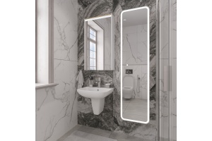 Раковина STWORKI Дублин 50 с полупьедесталом - 3