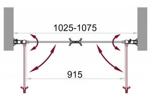 Душевая дверь в нишу BelBagno SELA-B-2-105-C-Cr - 2