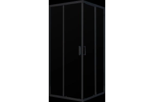 Душевой уголок Vincea Alpha 90x90 профиль черный стекло прозрачное - 3